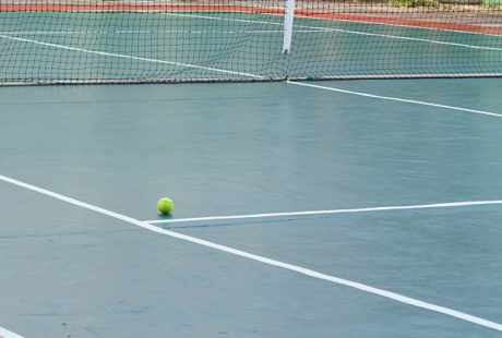 Installation terrain de tennis