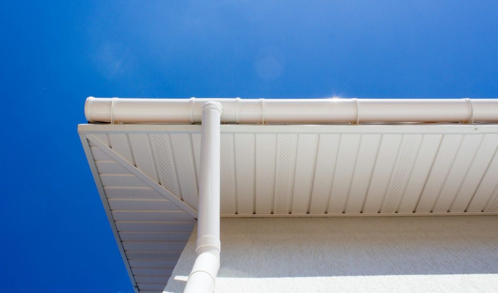 white PVC tube under blue sky