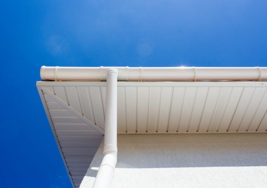 white PVC tube under blue sky
